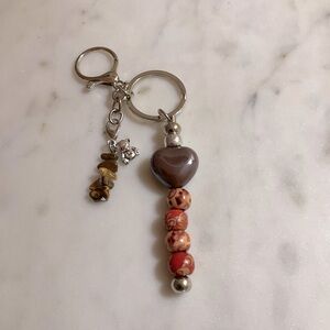 Silver Toned Detachable Purse Keychain